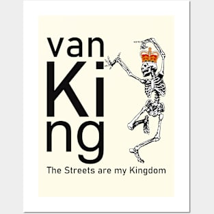 van King - The Skull King Dance - Black and White Posters and Art